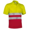 Polo Alta Visibilidad Build Adulto Amarillo Flúor/Verde Botella