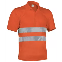 Polo Alta Visibilidad Build Adulto Amarillo Flúor/Verde Botella
