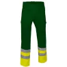 Pantalón Alta Visibilidad Train Amarillo Flúor/Verde Botella