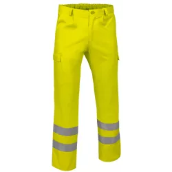Pantalón Alta Visibilidad Train Amarillo Flúor/Verde Botella