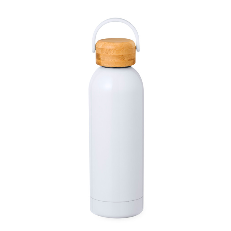 Bidón Térmico Sublimación Acero Inox/ Bambú 500 ml