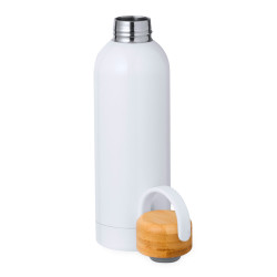 Bidón Térmico Sublimación Acero Inox/ Bambú 500 ml