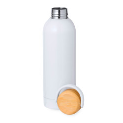 Bidón Térmico Sublimación Acero Inox/ Bambú 500 ml