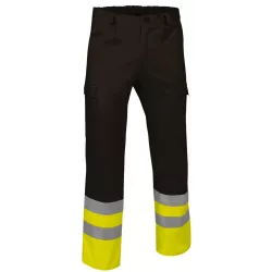 Pantalón Alta Visibilidad Train Amarillo Flúor/Verde Botella
