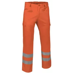 Pantalón Alta Visibilidad Train Amarillo Flúor/Verde Botella