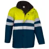 Parka Alta Visibilidad Traffic Amarillo Flúor/Verde Botella