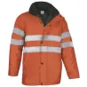 Parka Alta Visibilidad Traffic Amarillo Flúor/Verde Botella