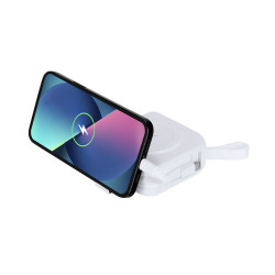 Adaptador Viaje Multifunción Cargador Inalámbrico 15W. Magnético. Power Bank 10000 mAh