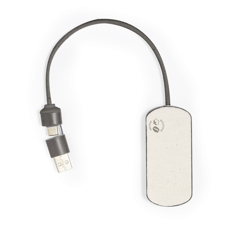 Puerto USB Fibra de Café/ ABS/ Algodón Reciclado