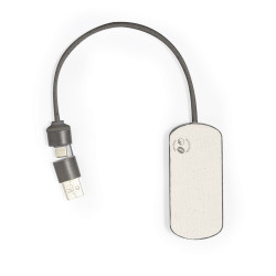 Puerto USB Fibra de Café/ ABS/ Algodón Reciclado
