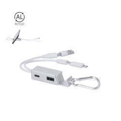 Puerto USB Cargador Aluminio Reciclado