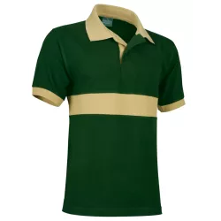 Polo Command Verde Botella/Beige