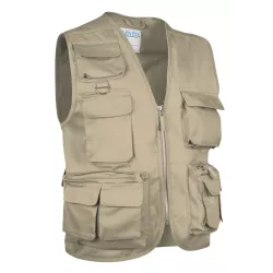 Chaleco Safari Adulto Beige