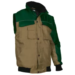 Chaqueta Scoot Verde Botella/Marrón