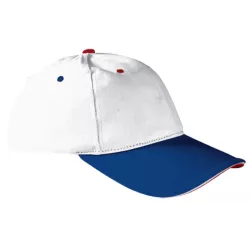 Gorra Sándwich Adulto Azul Royal/Rojo