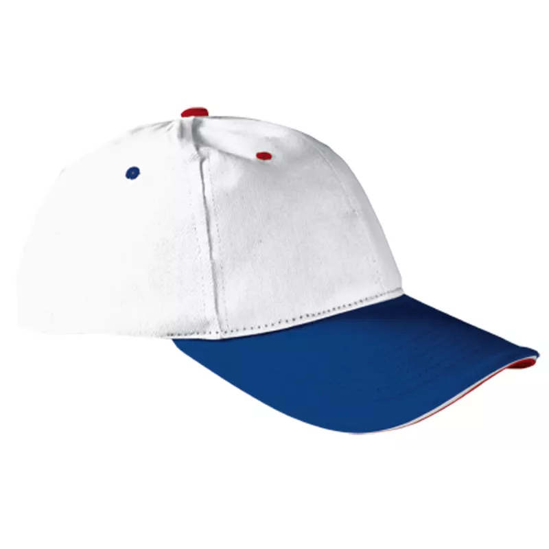 Gorra Sándwich Adulto Azul Royal/Rojo