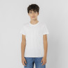 Camiseta Niño Blanca 100% Algodón Ring Spun, Single Jersey 150 g/ m2
