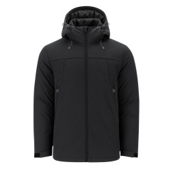 Parka Exterior: Soft Shell, 95% Poliéster/ 5% Elastano. Interior: 100% Poliéster. 300 g/ m2