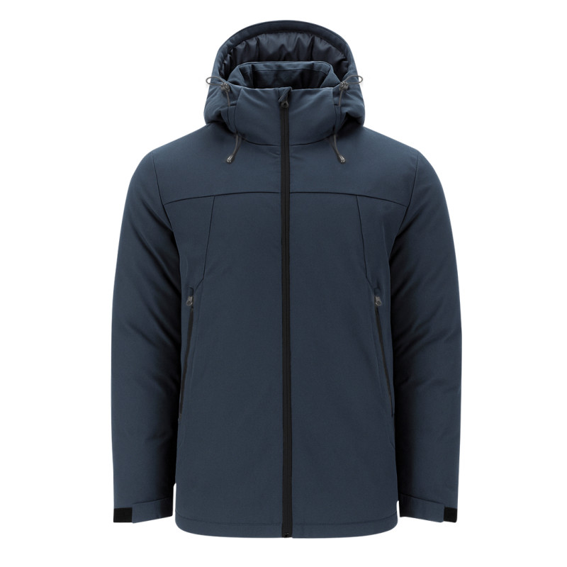 Parka Exterior: Soft Shell, 95% Poliéster/ 5% Elastano. Interior: 100% Poliéster. 300 g/ m2