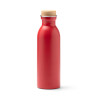 Bidón de acero inoxidable reciclado con tapón de bambú 650 ml