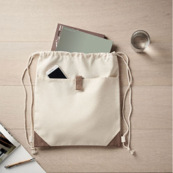 Bolsa cuerdas algodón reciclado 220 gr/m²