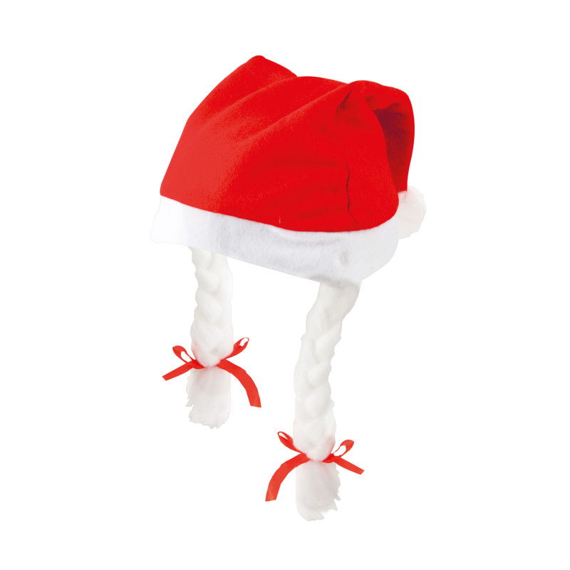 Gorro De Navidad Con Trenzas