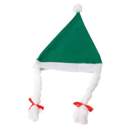 Gorro De Navidad Con Trenzas