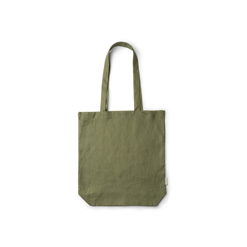 Bolsa de cáñamo con fuelle y asas largas reforzadas
