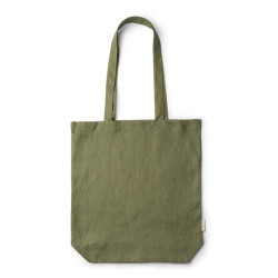Bolsa de cáñamo con fuelle y asas largas reforzadas