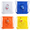 Mochila Plegable infantil en poliéster con diseños de animales