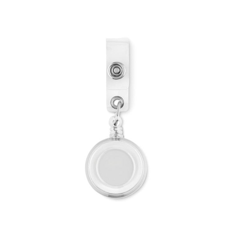 Insignia con clip transparente