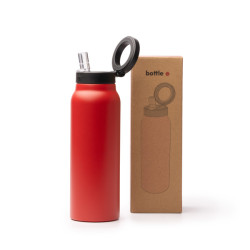Bidón térmico con soporte para móvil