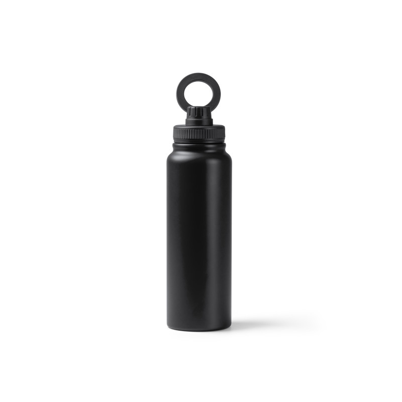 Bidón térmico acero inox. y soporte para móvil