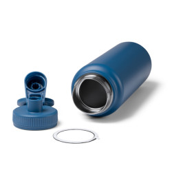 Bidón térmico acero inox. y soporte para móvil