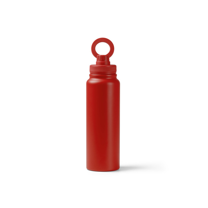 Bidón térmico acero inox. y soporte para móvil