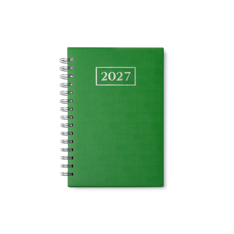 Agenda Anillas A5, tapa acolchada, página/día