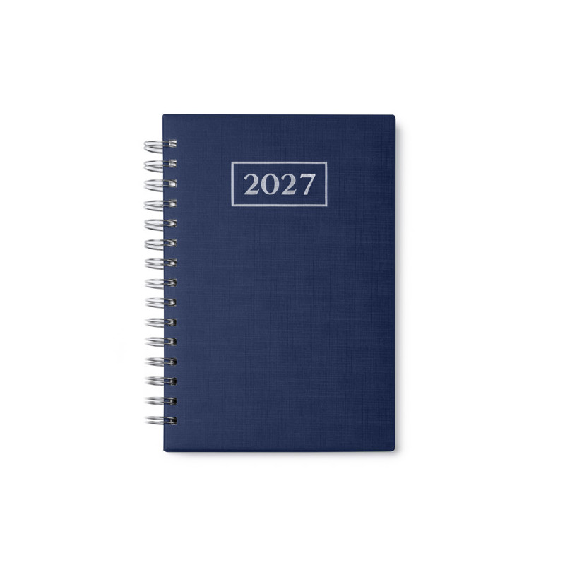 Agenda Anillas A5, tapa acolchada, página/día