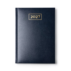 Agenda con cubierta de polipiel acolchada.