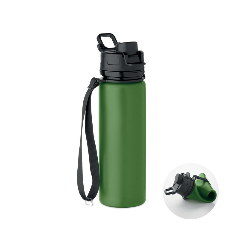 Botella de silicona plegable