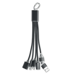 Llavero cable de carga 3 en 1