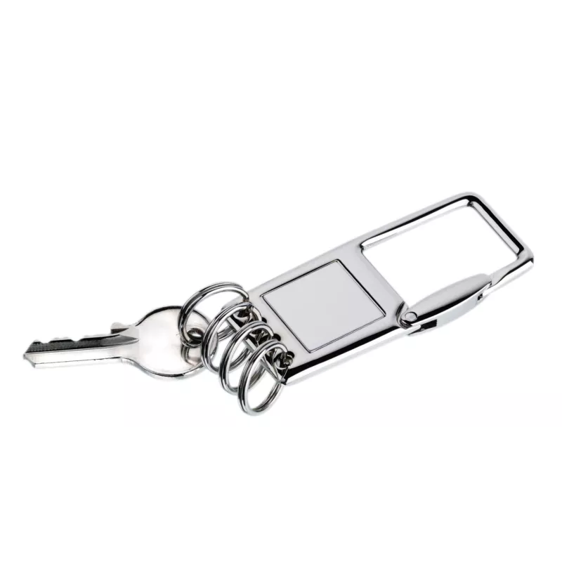 Llavero múltipe 4 aros, con estuche de aluminio mate