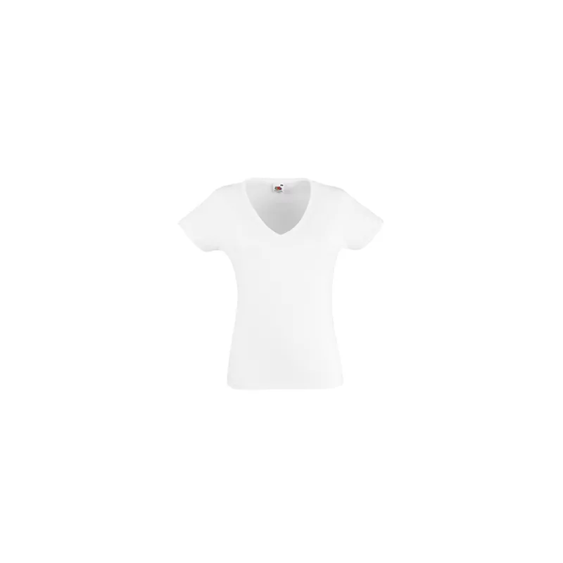 Camiseta Valueweight de Mujer Cuello Pico Fruit Of The Loom