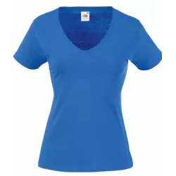 Camiseta Valueweight de Mujer Cuello Pico Fruit Of The Loom
