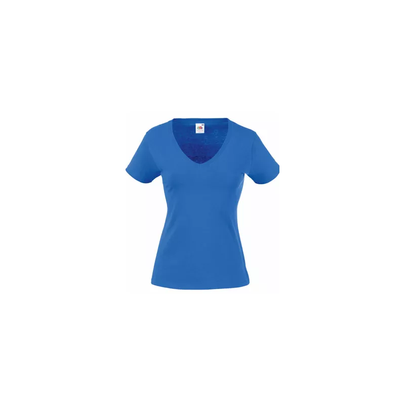 Camiseta Valueweight de Mujer Cuello Pico Fruit Of The Loom
