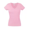 Camiseta Valueweight de Mujer Cuello Pico Fruit Of The Loom