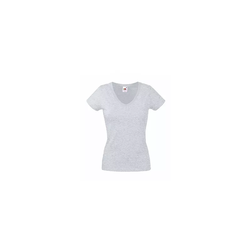 Camiseta Valueweight de Mujer Cuello Pico Fruit Of The Loom