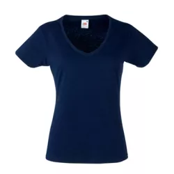 Camiseta Valueweight de Mujer Cuello Pico Fruit Of The Loom