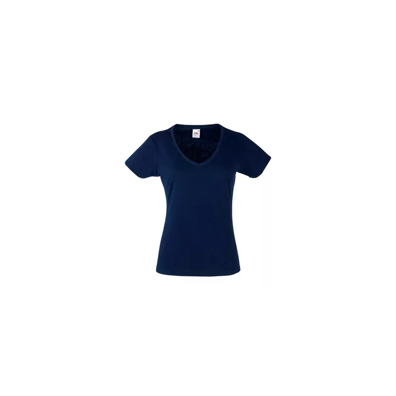 Camiseta Valueweight de Mujer Cuello Pico Fruit Of The Loom