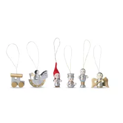 Set de 6 adornos navideños