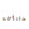 Set de 6 adornos navideños